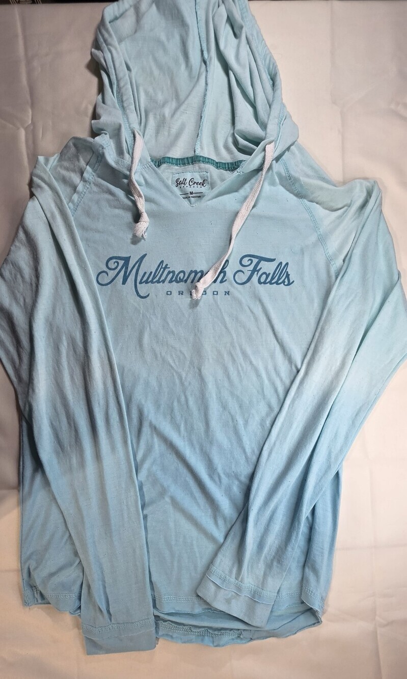 Salt Creek Apparel Multnomah Falls Lightweight Hoodie M Blue Sku 0352